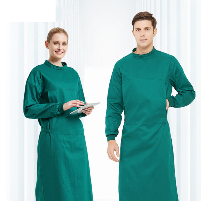 Medical Lab Gown - OP-Kittel aus Baumwolle, OP-Kittel, Arbeit, männliche