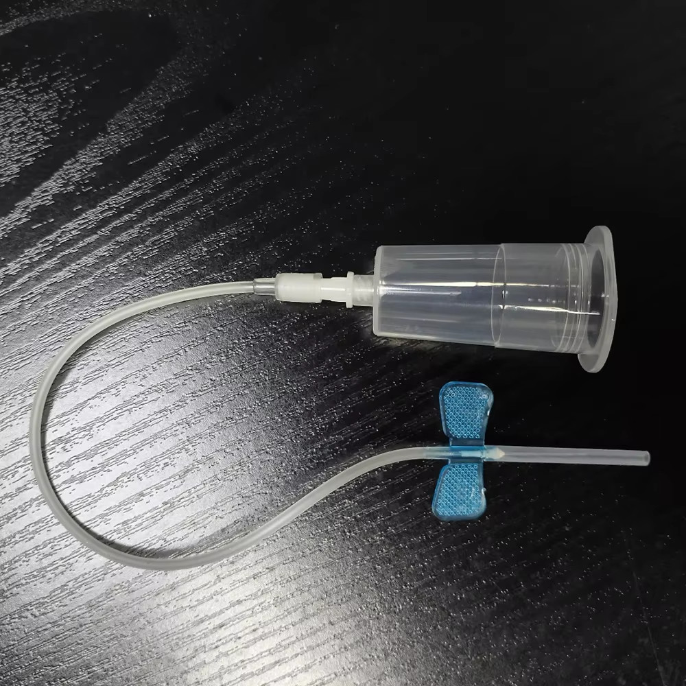 Medical Lab And Science - Sicherheits-Blutentnahmeset, Einweg-21G 23G Butterfly-Nadel + Kunststoff-Vakuum-Nadelhalter,