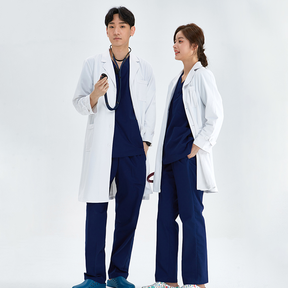 Medical Lab Gown - Seidige Labor Mantel Anti-statische Prinzessin Cut