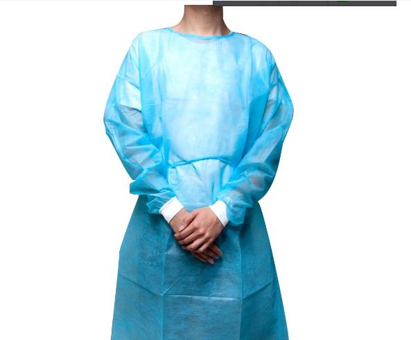 Medical Lab Gown - Gestrickte Ärmelbündchen, 10 Stück Einweg-Isolationskittel, leichte