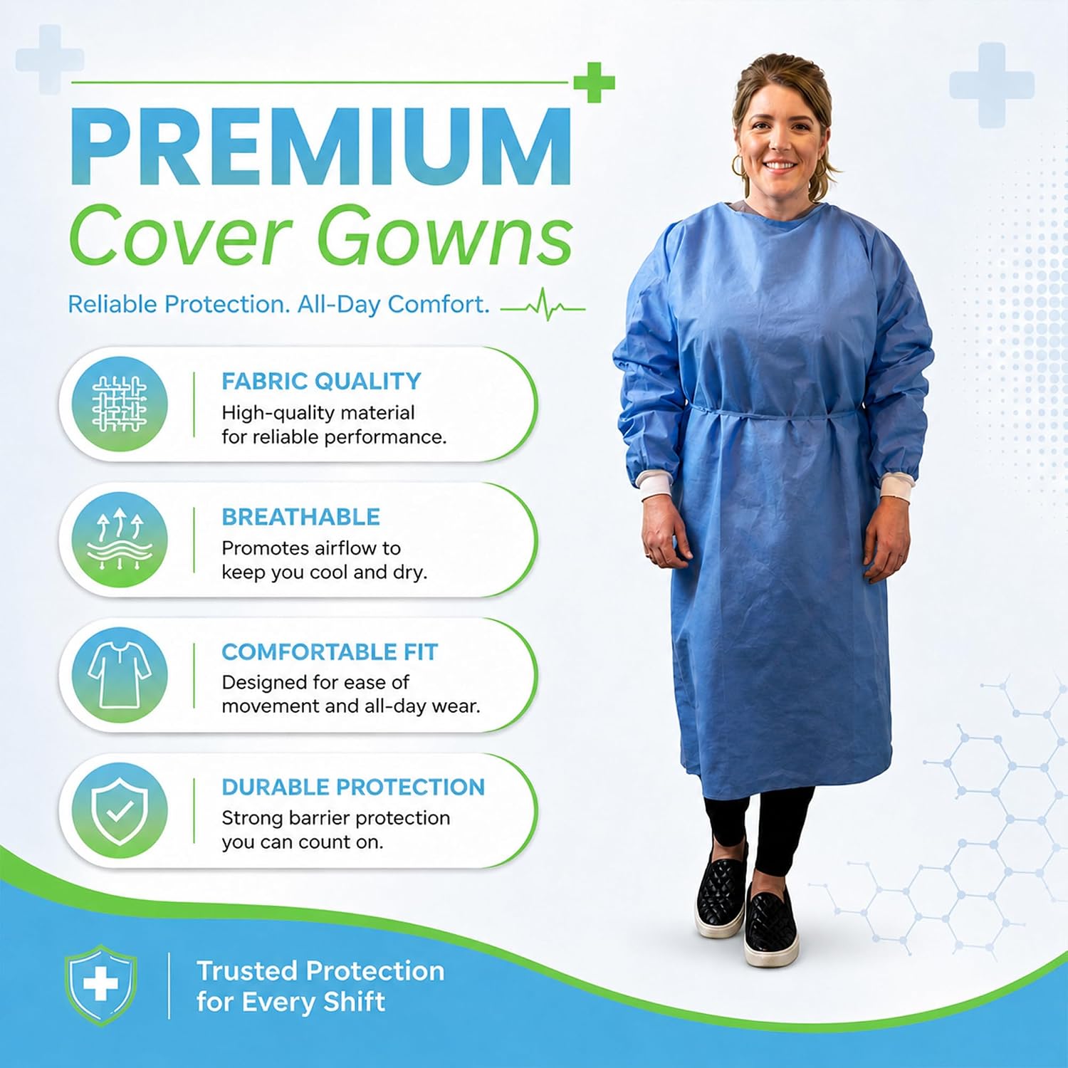 3 Einweg-Schutzkleidung (PPE)  – Medical Lab Gown Bewertung und Preis